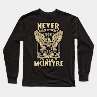 Never Underestimate The Power Of Mcintyre Long Sleeve T-Shirt